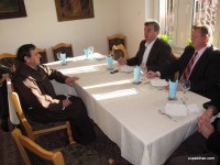 Posjet načelnika Galijaševića i predsjedavajućeg OV-a Bihać Jurića župnom uredu u Bihaću